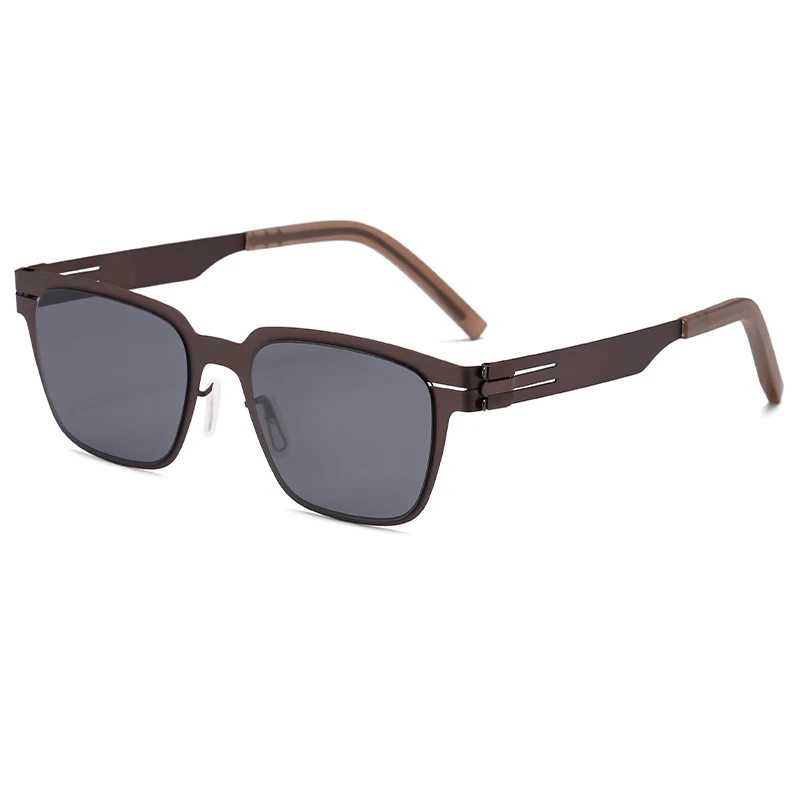 2027 Deutschland Design Sonnenbrille Herren BO Ultraleichte Edelstahl-Biologische Stahl-Klassische Sonnenbrille Damen Outdoor-Fahrsonnenbrille – Detail 13