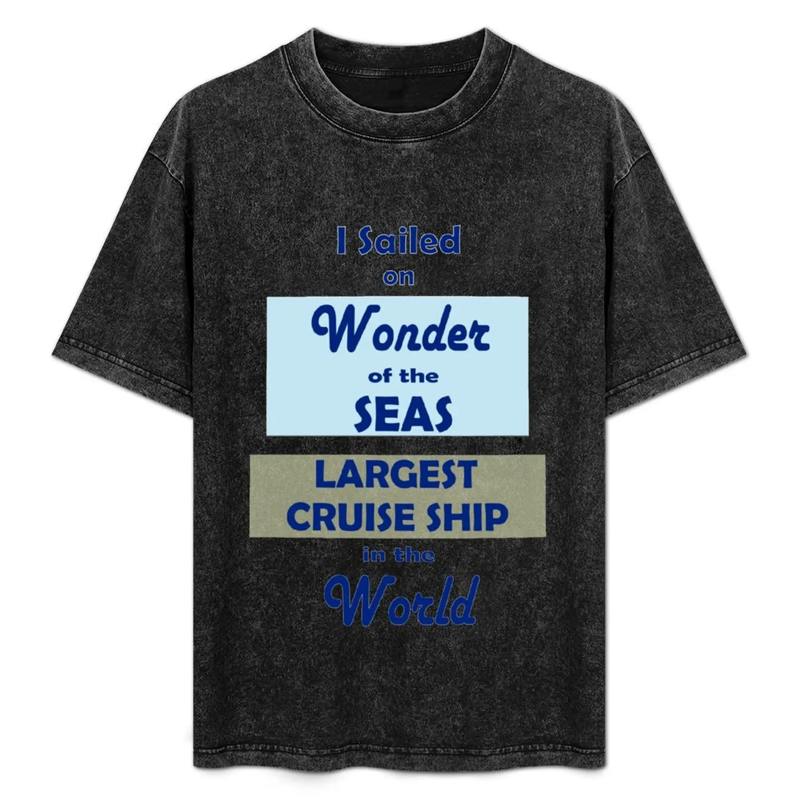 

Sailing On Wonder of the Seas Largest Cruise Ship in the world T-Shirt graphic tee shirt korean fashion plain white t shirts men