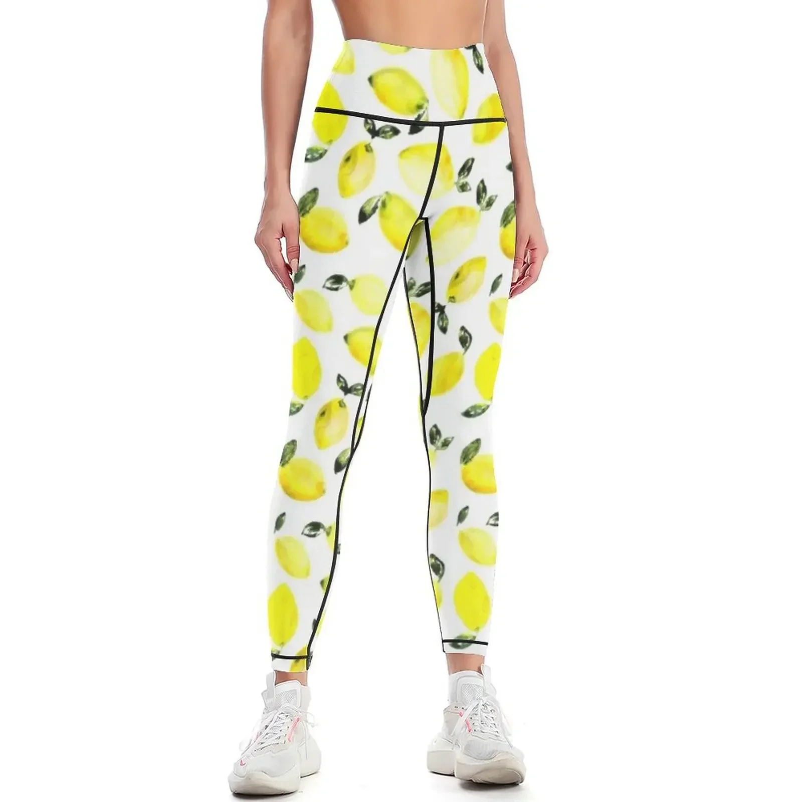 Lemons Leggings sport pants fitness set gym for girls gym clothing Womens Leggings