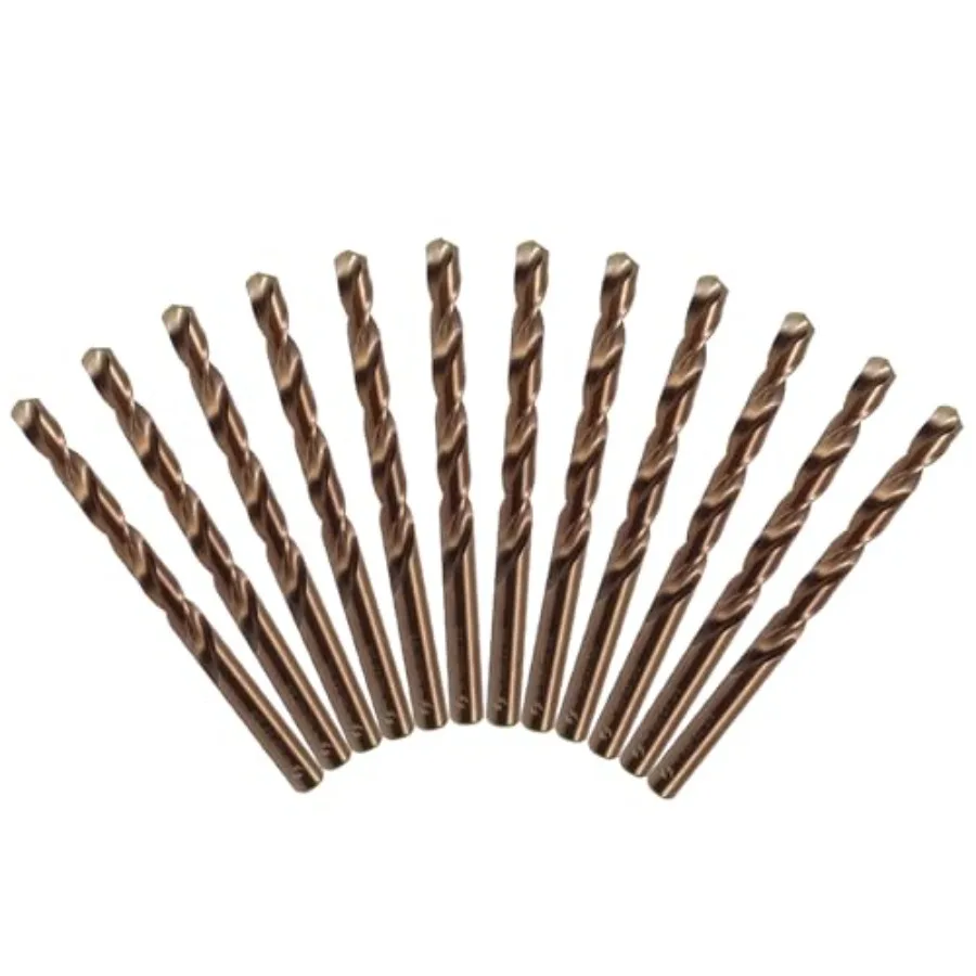 

Pro Edge Cobalt Drill Bits M35 High Speed Steel 135 Degree Tip Heavy Duty Jobber Metal Drill Bits Set for Hardened Metal Stainl