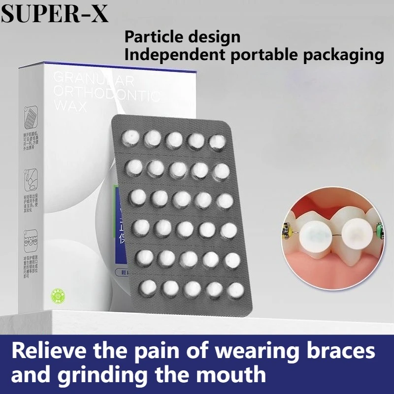 

60PCS Dental Orthodontic Wax for Protect Oral Mucosa Prevent Abrasion of The Mouth Independent Packaging Hygiene Dental Wax