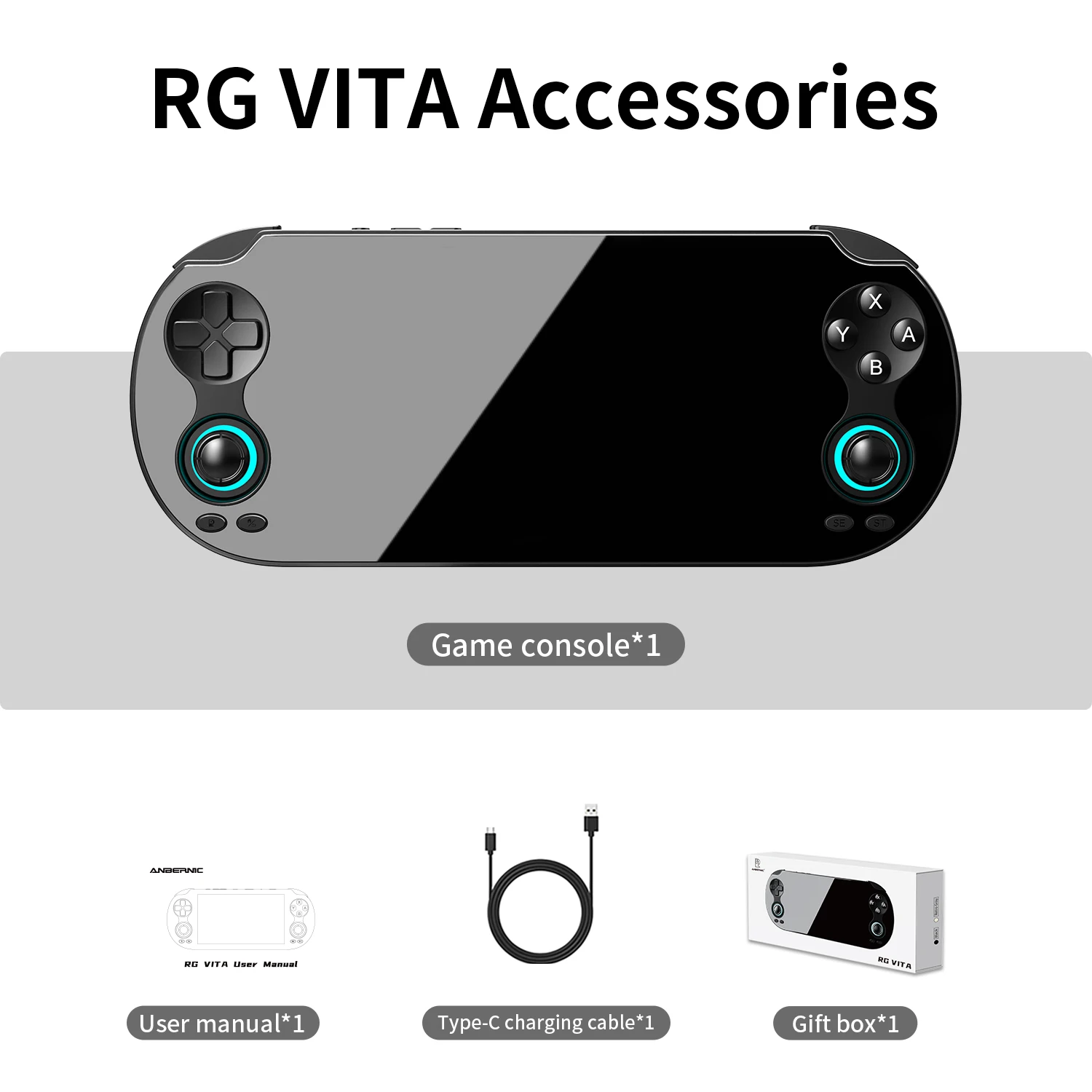 ANBERNIC RG VITA Pro 本体　未使用品 ANBERNIC RG VITA PRO 携帯ゲーム機 5.5インチ 3800+ゲーム搭載