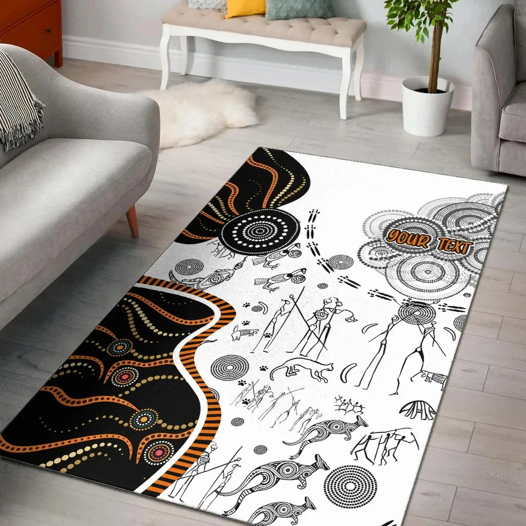 

Naidoc Week Area Rug Aboriginal Story 3D Printed Room Mat Floor Anti-slip Large Carpet Home Decoration Themed Living Room Carpet