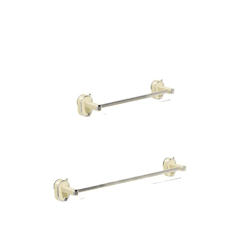 

Suction cup towel rack toilet non-punching double rod bath towel wall hanging rack toilet strong hanging rod