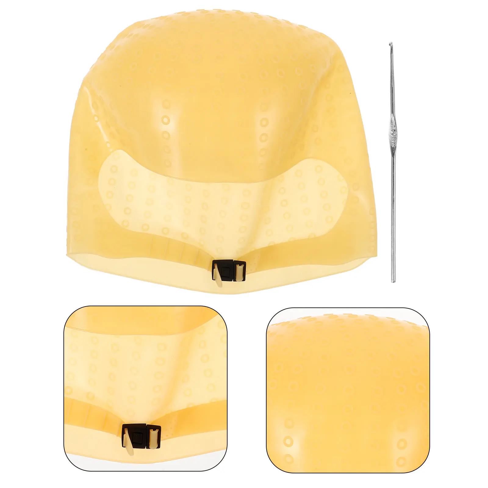 

1 set 1 Set Silicone Professional Salon Hair Highlight Hat Reusable Hair Coloring Hat For Dyeing Dye Cap Hairdressing