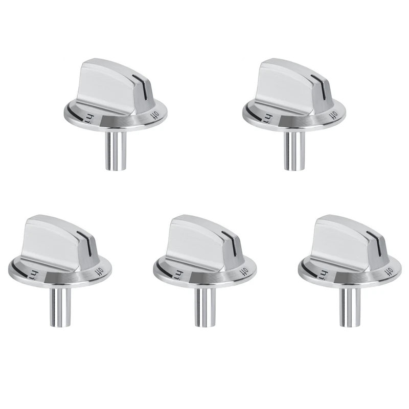 5 PCS Upgrade 5304525746 Long Stem Stove Knobs Replacements, Compatible With Gas Stove Range Oven Knobs