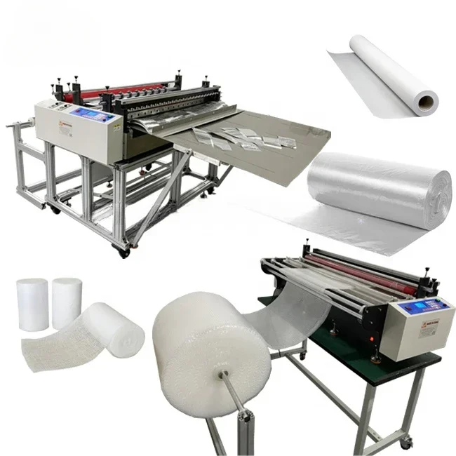 

Full auto eva foam cutting plastic bag punching heat sealing roll to sheet aluminium foil pet film pvc cutter machine