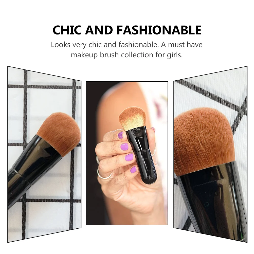 

1pc Synthetic Fiber For Loose Foundation Makeup Brush Powder Blush Contouring Makeup Tool Women Cosmetics Brush