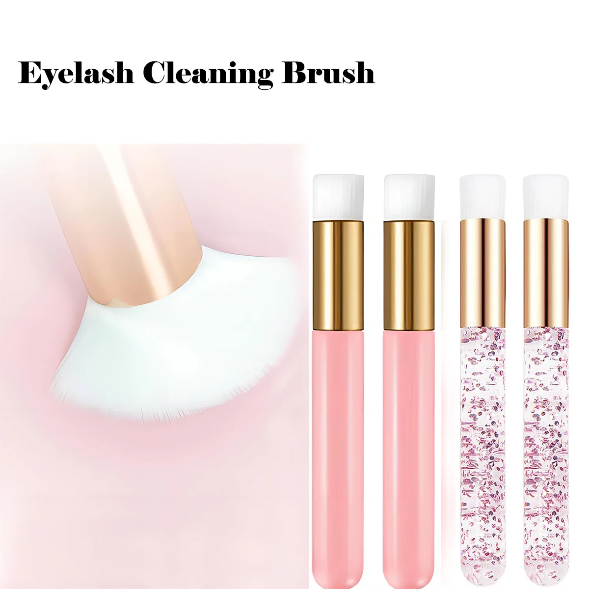 Lash Shampoo Brushes Eyelash Extension Cleansing Brush Peel Off Blackhead Remover Tool Nose Pore Deep Cleaning Lash Wash Brush