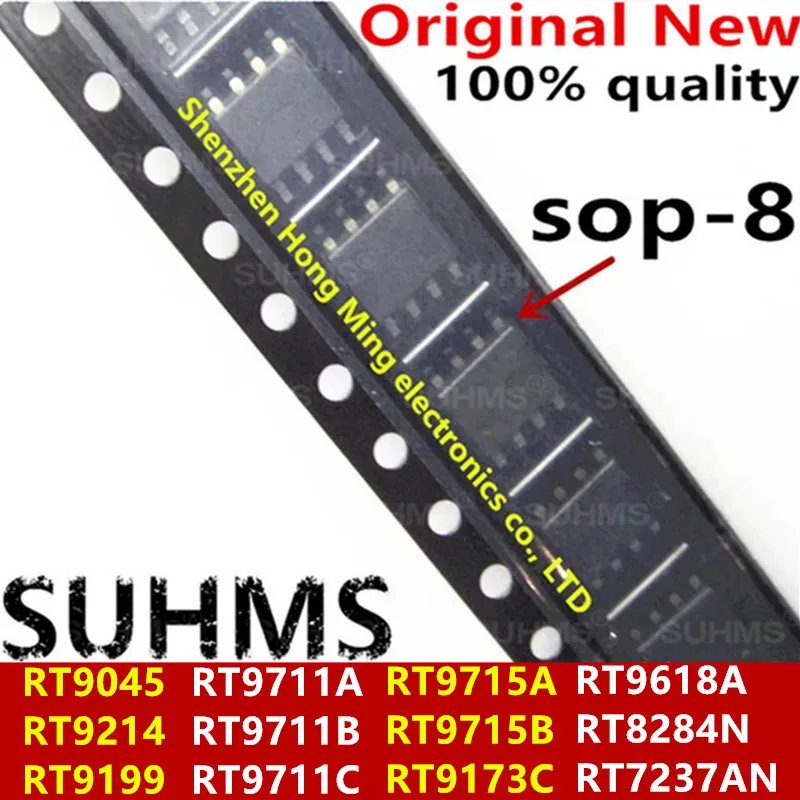 (5 pezzi) 100% nuovo RT9045 RT9214 RT9199 RT9711A RT9711B RT9711C RT9715A RT9715B RT9173C RT9618A RT8284N RT7237AN sop-8 Chipset