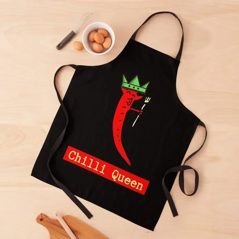 

Chilli Queen Apron man chef uniform barber men Funny All For Kitchen And Home Apron