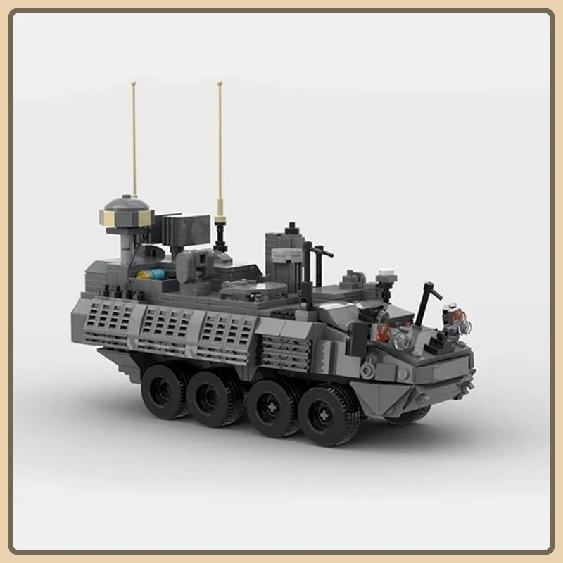 

MOC- 163907 M1256 Модель строительного блока бронетранспортера Военная серия Креативный подарок Конструктор-головоломка