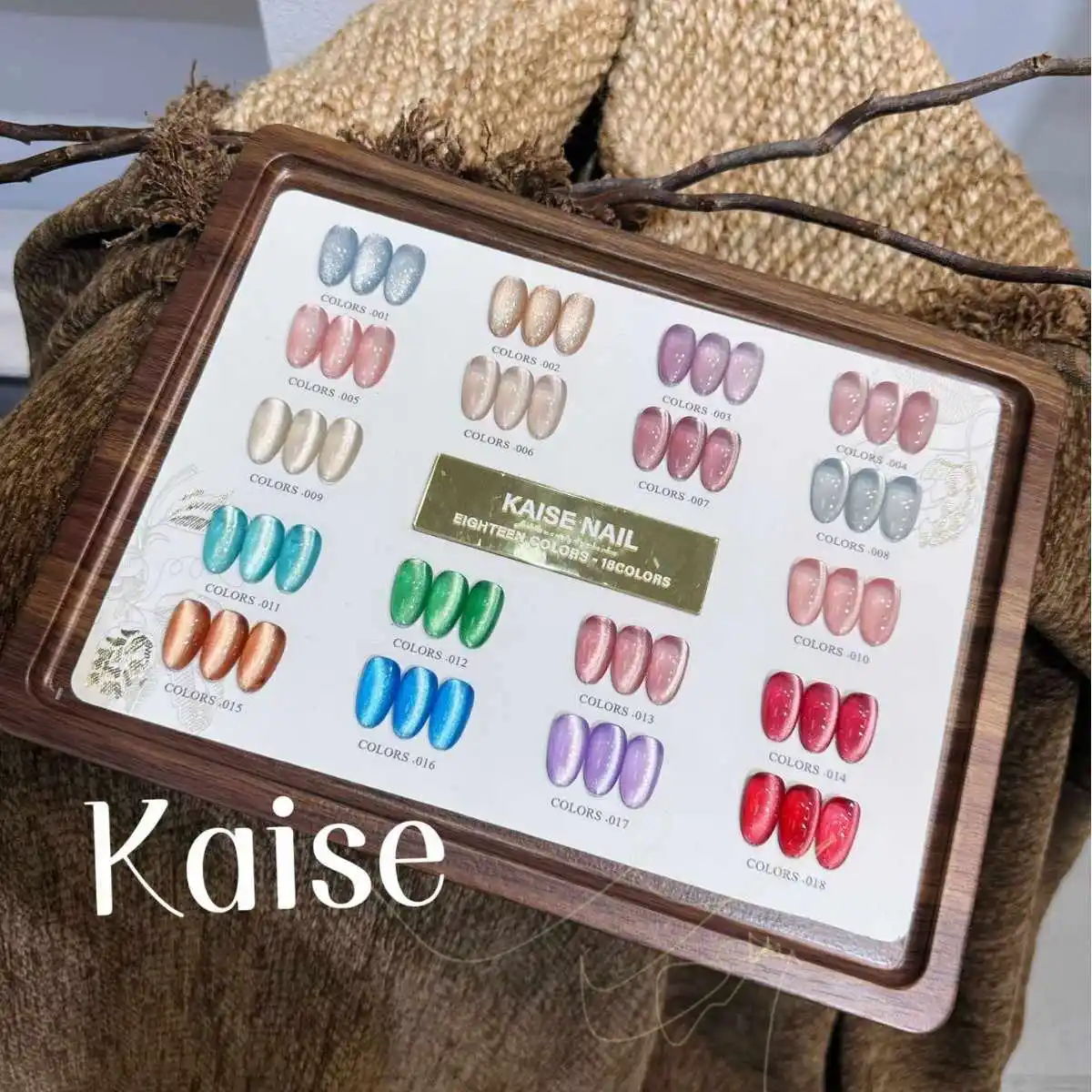 

KAISE Multicolor 18 Colors Moonlight Cat Eye Nail Gel Set Nail Salon 2025 New Hot Sale Nail Art Non-toxic UV Gel Wholesale
