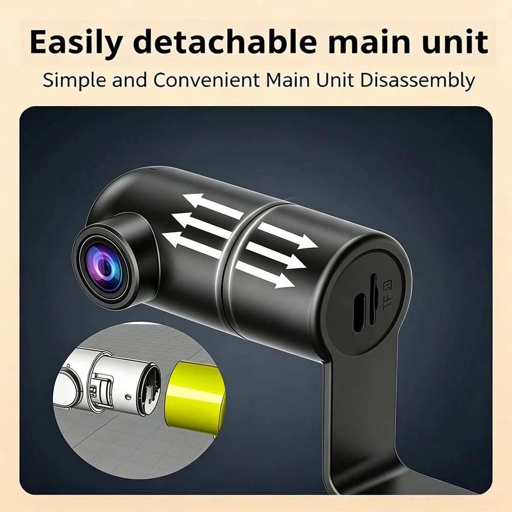 1080P Motorbike Dash Cam WiFi Detachable Main Unit WDR Night Vision USB Powered Loop Recording Universal Motorcycle Camera 5