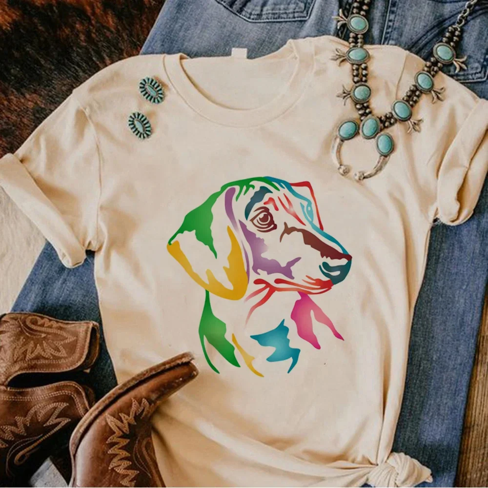 Verão engraçado impresso t camisa feminina harajuku bonito cão verão nova moda camiseta girlstops roupas de moda criativa