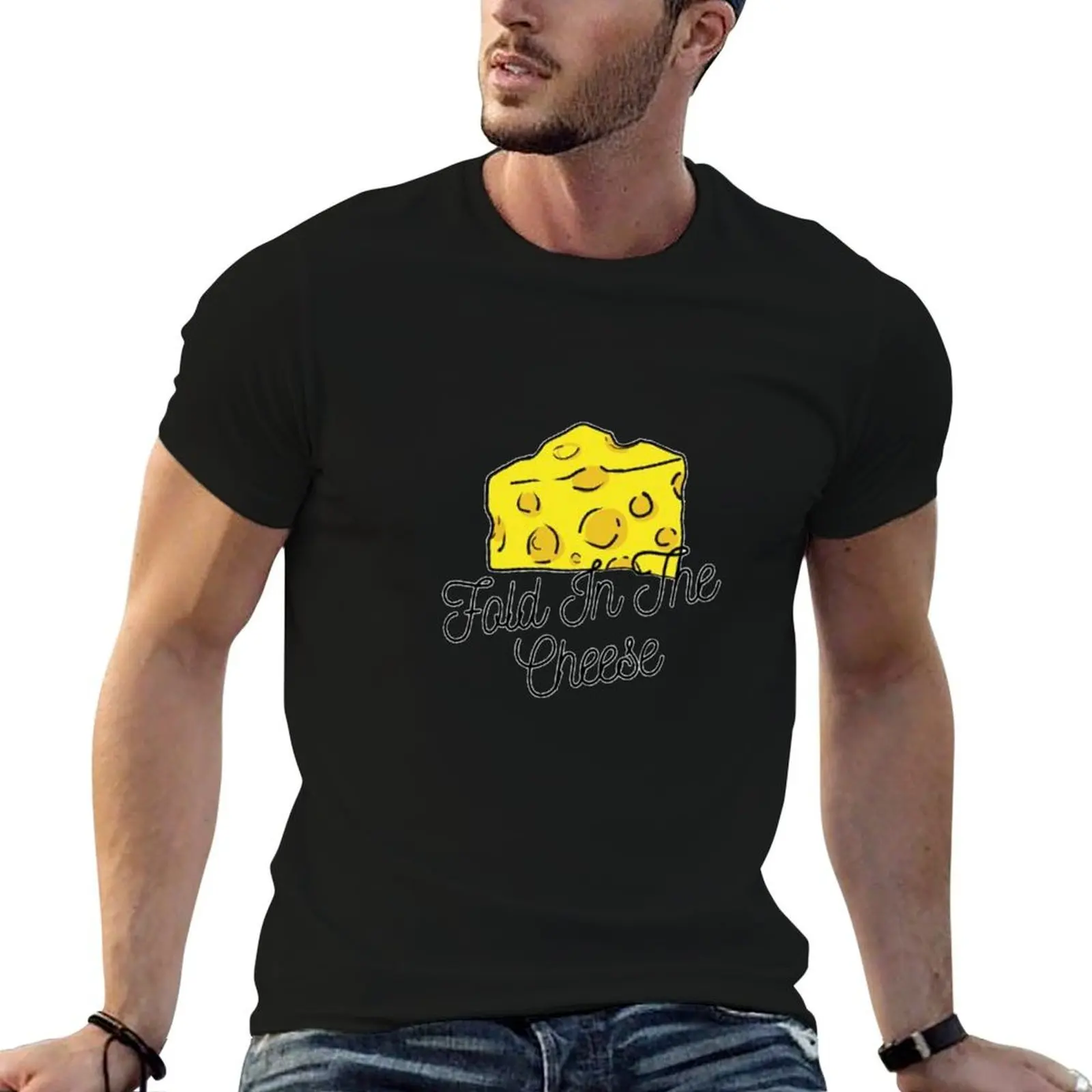 Fold In The Cheese T-Shirt Luxury man oversizeds t shirts for men