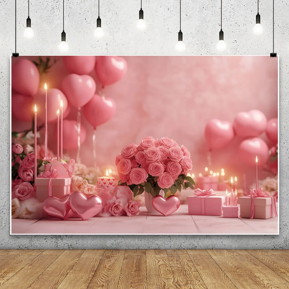 خلفيات عيد الحب الوردي الوردي الحب القلب الزفاف دش الزفاف صور التصوير خلفية فتاة حفلة عيد ميلاد الديكور