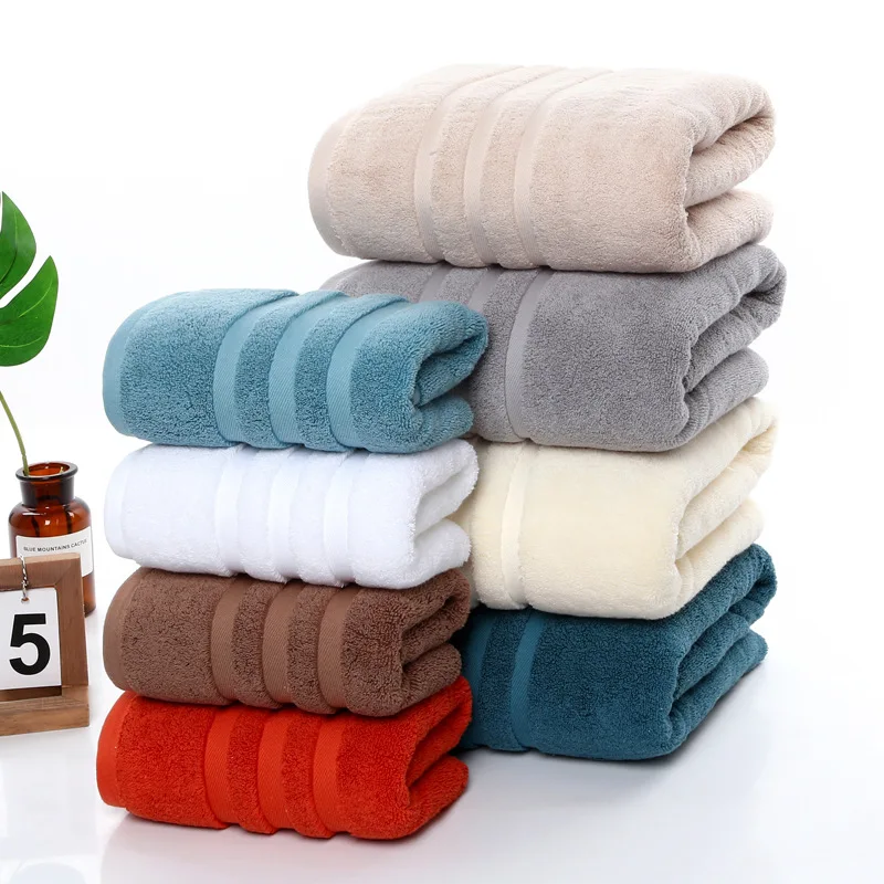 70*140cm100% pure cotton super thick Large bath towels, bath towels strong water absorption,soft skin, family spa hotel swimming