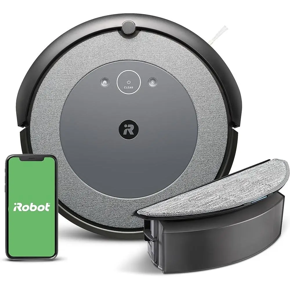 Robot Vacuum Mop Combo Smart Mapping Alexa Control Dual Cleaning Pet Hair Detection Self-Emptying Compatible Efficient Home