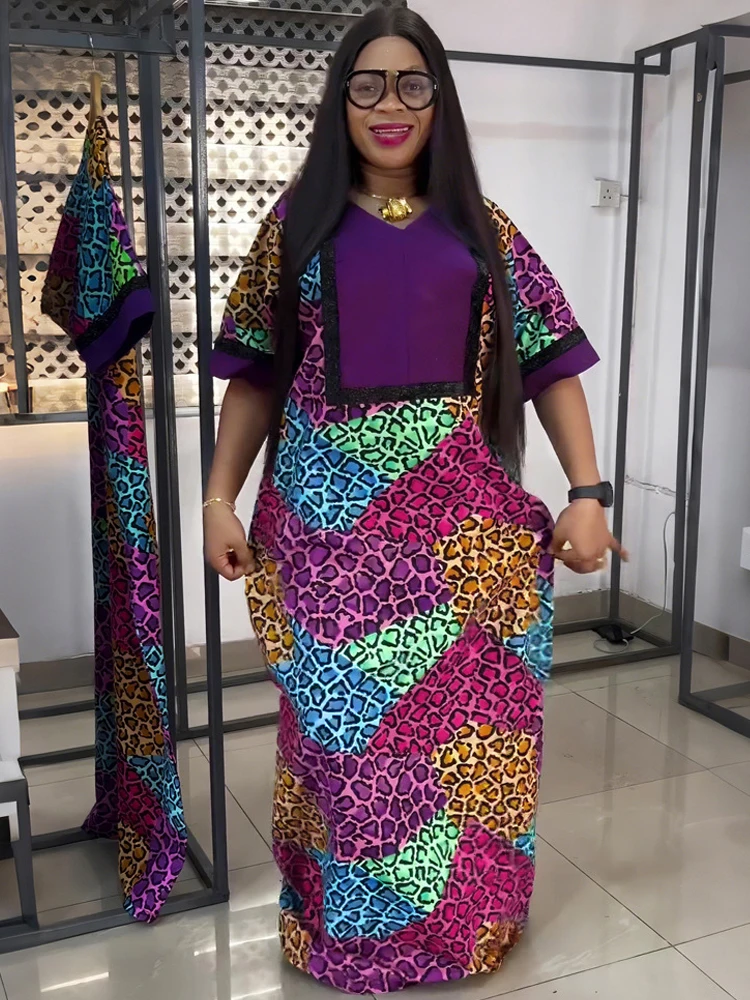 

African Dresses For Women Luxury Sequin Maxi Robe Plus Size Dress Clothes Ankara Dashiki Print Outfits Dubai Turkey Muslim Abaya