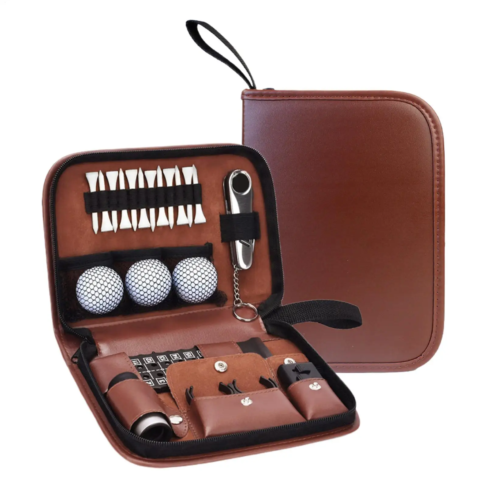 

Large Golf Storage Box Golf Accessories Case Golf Accessories Set Organizer Case for Golf Balls Rangefinder Golf Tees Scorer
