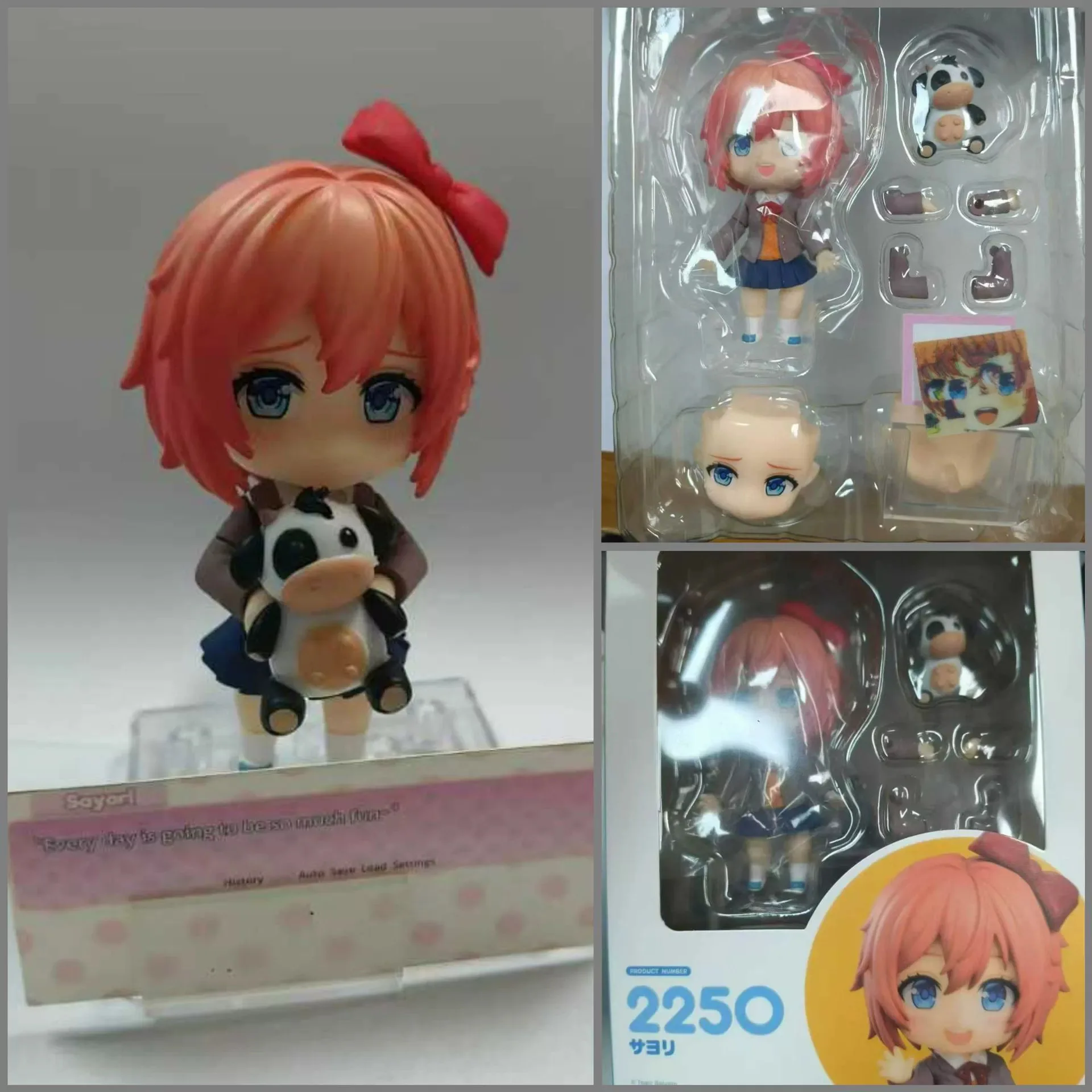 Doki Doki Literature Club Figur Monika Sayori Natsuki Yuri Bewegliche Gelenk-Actionfigur PVC Anime Sammlermodell Schreibtisch-Dekoration – Detail 3
