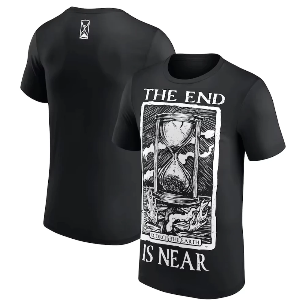 

Karrion Kross The End Is Near T-Shirt Men Women Short Sleeve Cotton Tees American Retro Y2k Tops Sports Tshirt Summer Streetwear