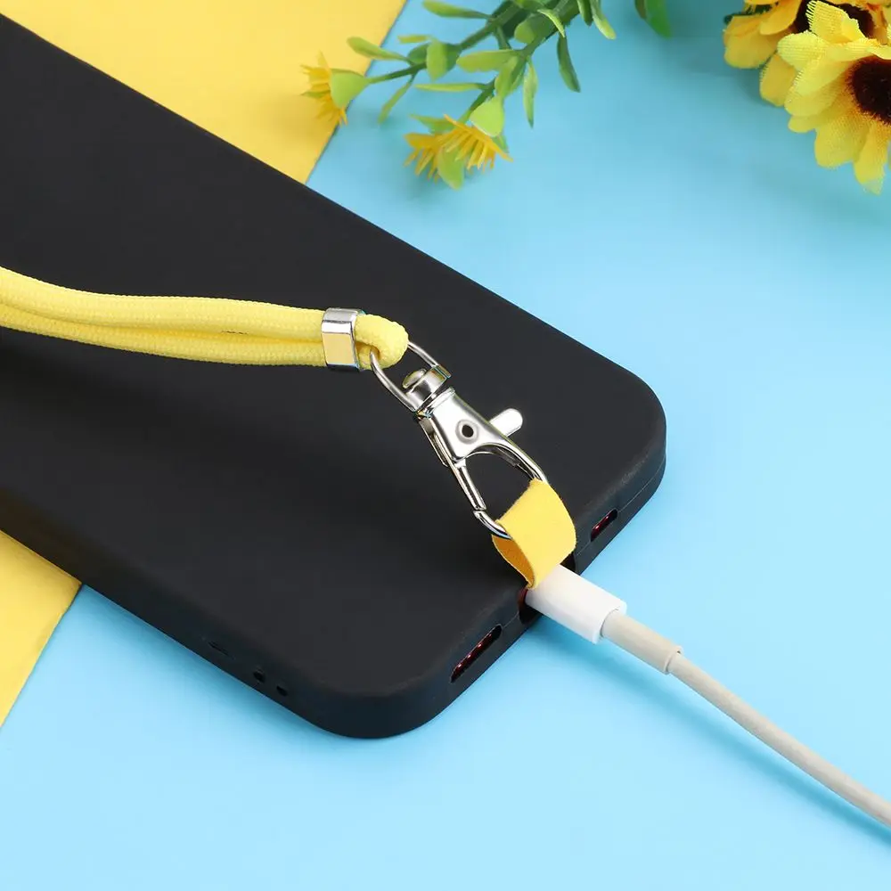 Tali gantungan ponsel Universal, tali gantungan leher dapat dilepas, tali gantungan keamanan ponsel untuk semua ponsel dan tali casing