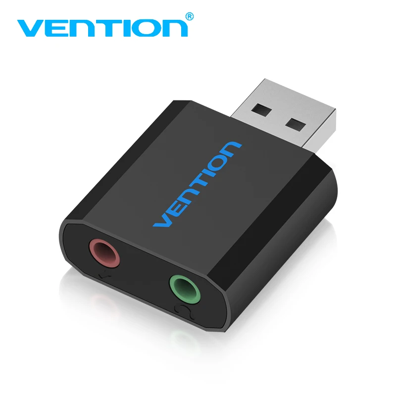Vention Mini USB Sound Card Audio Card USB To 3.5mm Femal External sound card With Mic headset Adapter For Speaker Laptop PC PS4