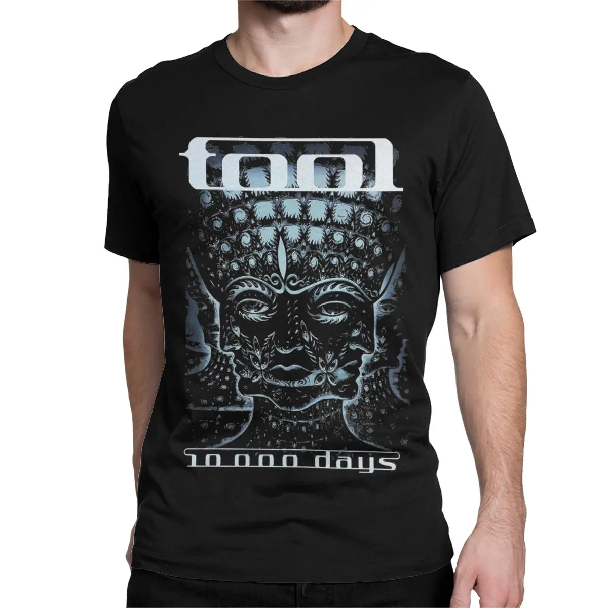 Tool Band Metal Music T-Shirts for Men Crewneck Pure Cotton T Shirt Fear Inoculum Lateralus Short Sleeve Tee Shirt Clothes