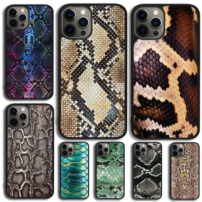 

Snake Skin Phone Case For Samsung Galaxy S10 S22 S23 S24 Note 10 20 Lite S20 Plus S21 Ultra Back Cover