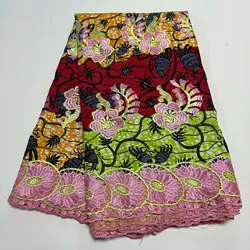 Wholesale Nigerian Lace Fabric 2024 Newest Design African Wax Lace Fabric High Quality Craft DIY Textile Material for Women 1998