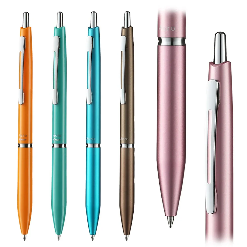 1Pc Japan Pilot BAC-30EF Ballpoint Pen for Students with Smooth Pressing Resin | Metal Pen Barrel Ball Pen 0.5/0.7mm Stationery