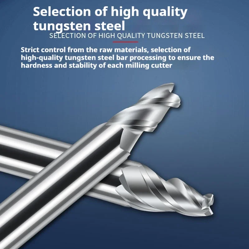 Tapered End Mill Carbide 0.5° 1 1.5 2 3 5 Degrees Tungsten Steel Milling Cutter Oblique Angle Taper Router Bits Metal CNC Tools