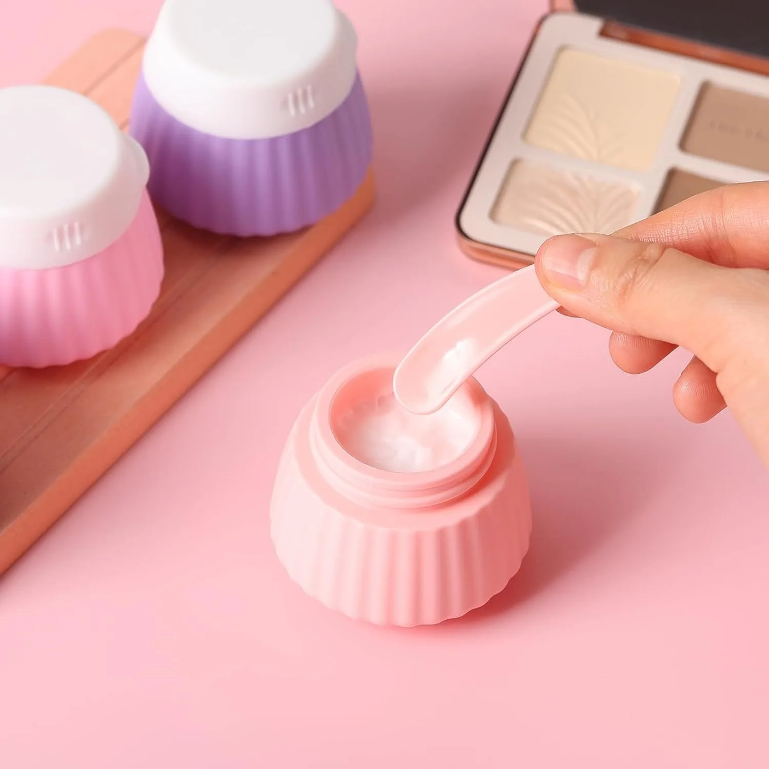 4 قطعة 40 مللي سيليكون زجاجات السفر اكسسوارات المحمولة BPA الحرة مانعة للتسرب للعصر حجم الحاويات مجموعات أساسيات السفر