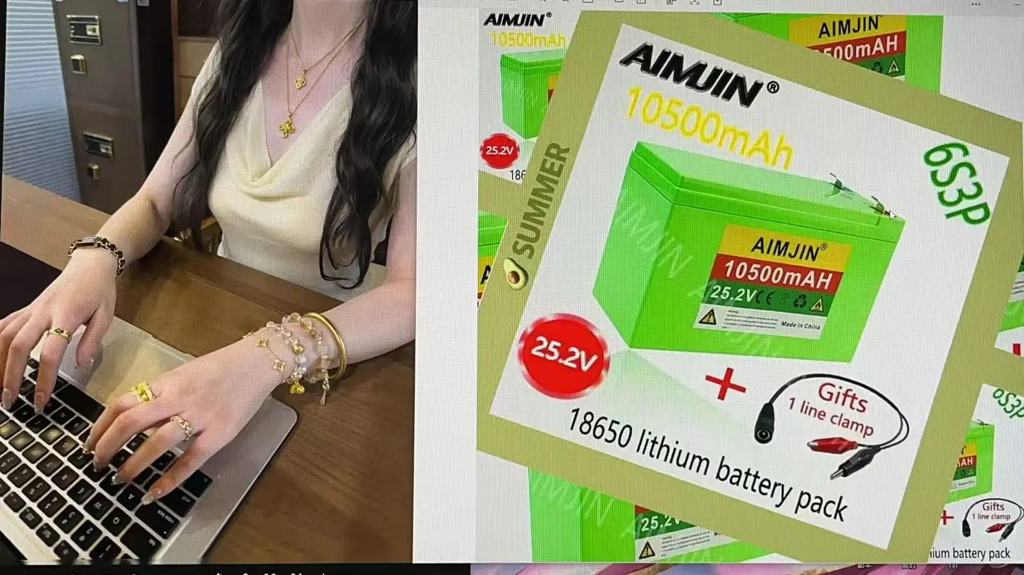 

6s3p 18650 25.2V 10500mAh battery pack BMS electric bicycle toy car lithium ion battery pack