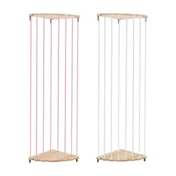 Wood Corner Plush Toys Holder Portable for Kids Playroom Living Room Nursery