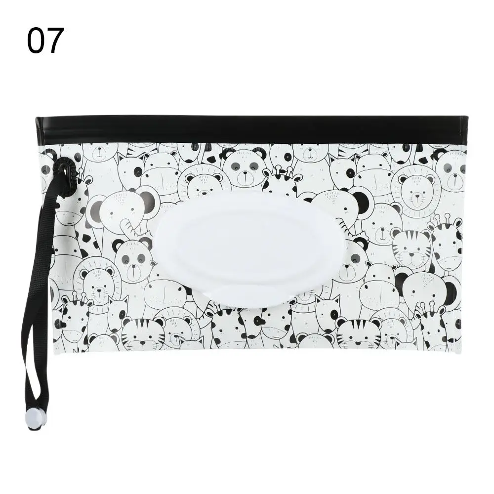 

Модный полезный детский товар, откидная крышка с застежкой-ремешком, портативная коробка для салфеток, сумка для влажных салфеток, аксессуары для колясок, косметичка