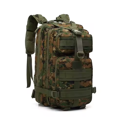 30L Trekking Molle Tactical Bag Outdoor Sports Mountaineering Bag Oxford Waterproof Camouflage 3p Backpack for Camping Traveling