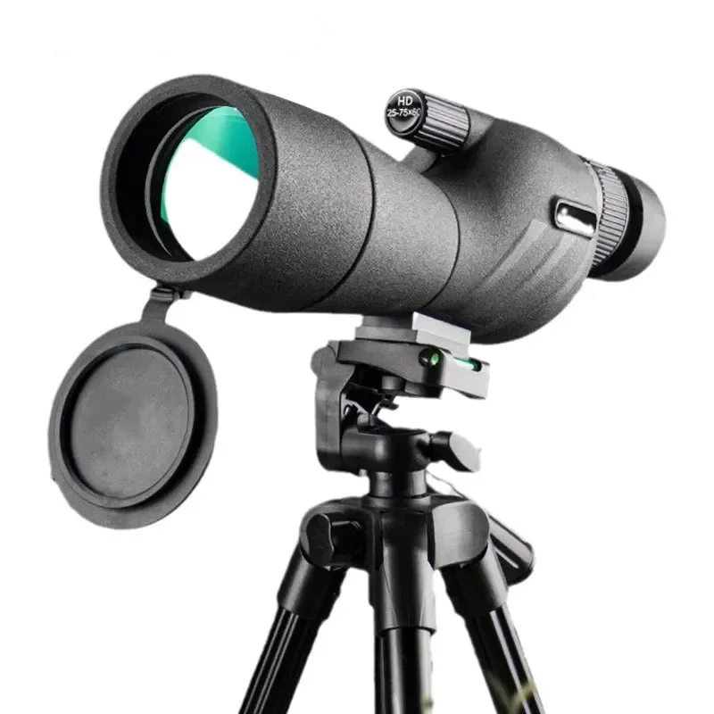 

New Single Tube Telescope 25-75X60 Birdwatching Mirror Continuous Zoom Large Aperture Outdoor Target Telescope