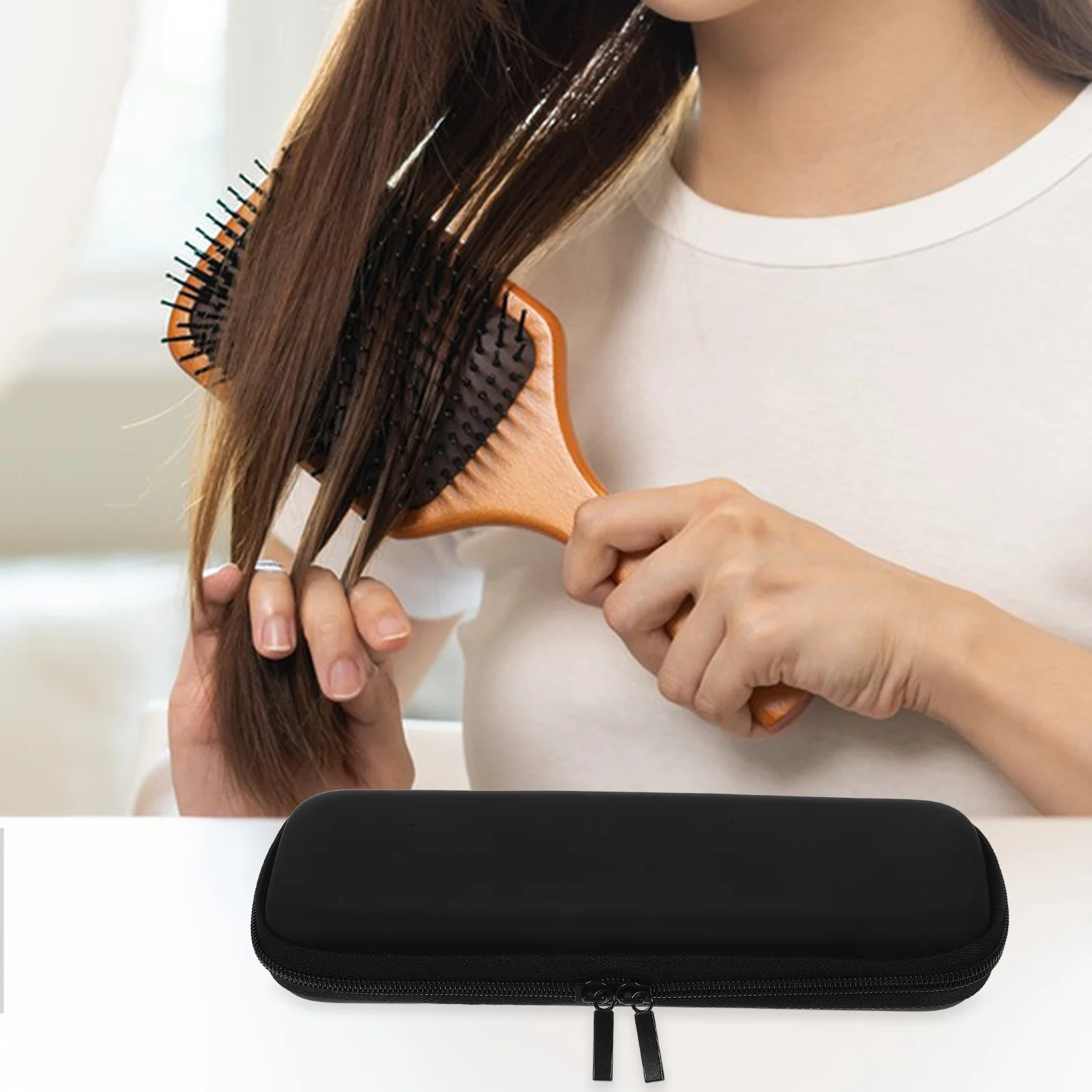 

Hair Curler Storage Bag s Portable Lightweight Travel Case for Straightener EVA Material ganizer Pouch Container