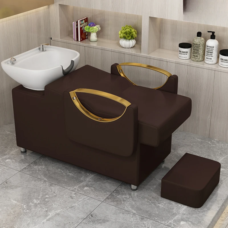 Poltrone per lo styling del letto per shampoo tailandese per parrucchiere Lavabo per spa Poltrona per massaggi Poltrona per massaggi Lavabo per