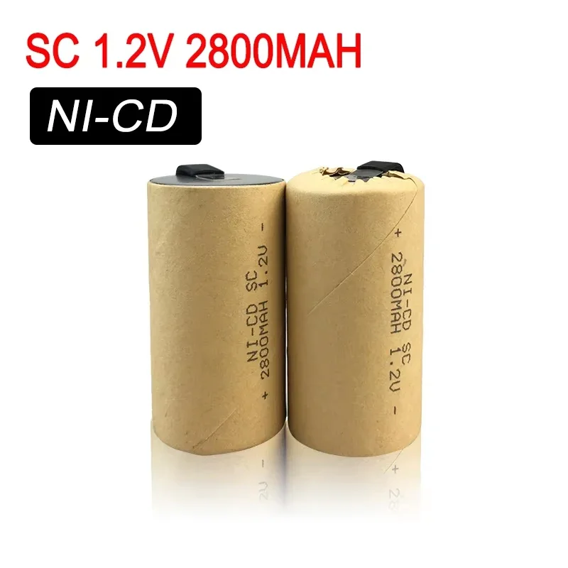 

SC1.2V 2800mah Nickel Cadmium Rechargeable Battery Suitable for Electric Drilling Tools, with Built-in Gasket