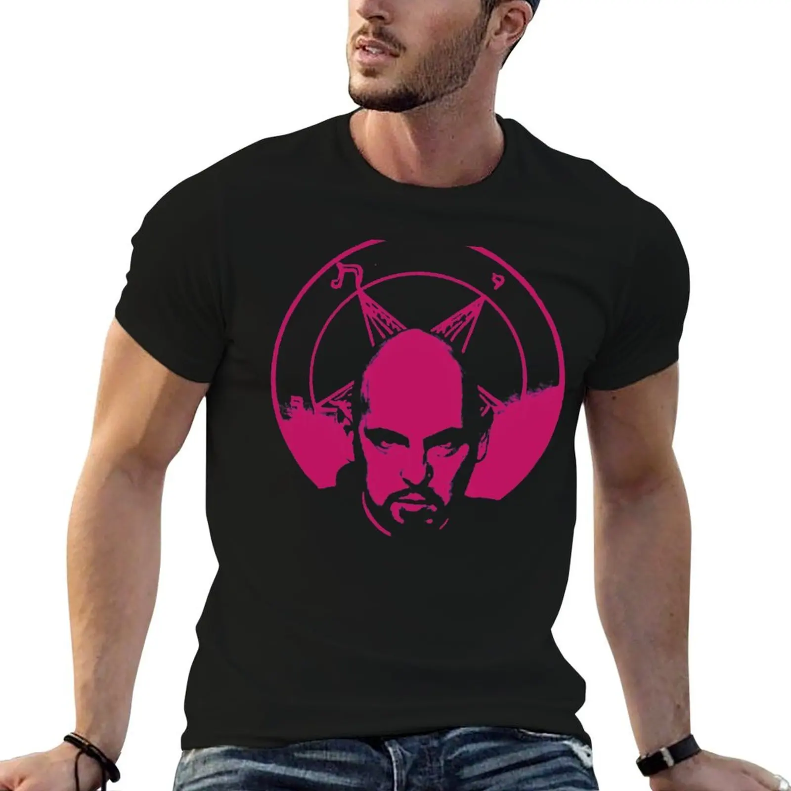 

Anton LaVey T-Shirt t shirt man cotton t shirts for man slim fit T-Shirt