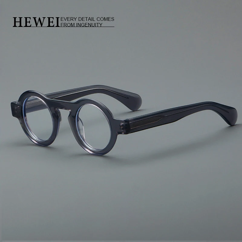 

Preppy retro simple optics glasses frame Designer brand round men and women eyeglasses Prescription presbyopia eyewear