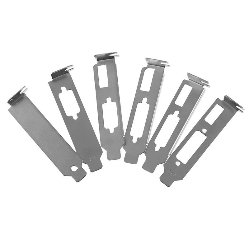 Low Profile Bracket Adapter -compatible DVI DP VGA Baffle Port For Half Height Graphic Video Card Set