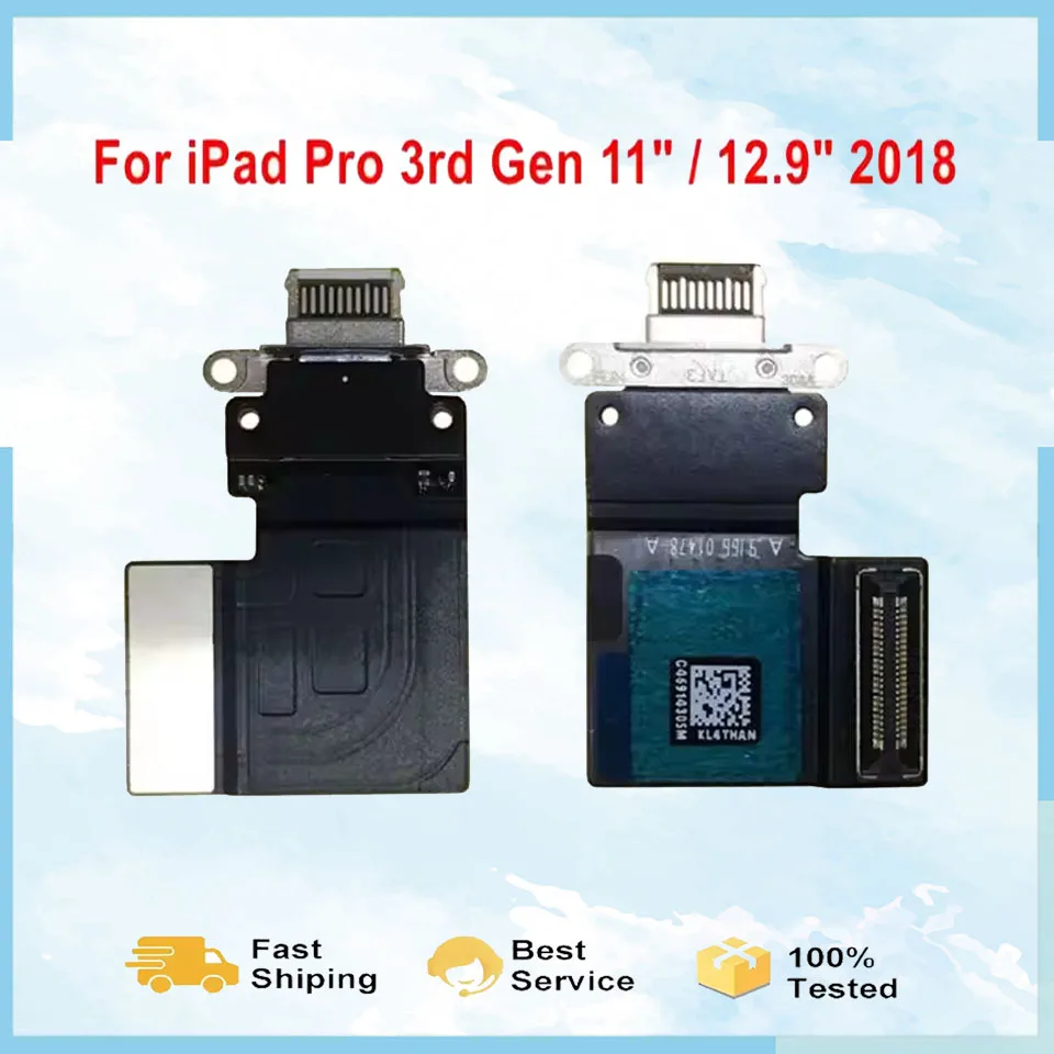 

USB-док-станция постоянного тока, разъем для зарядного порта, гибкий кабель для iPad Pro 3-го поколения 12,9 дюйма A1876 A1895 A2014