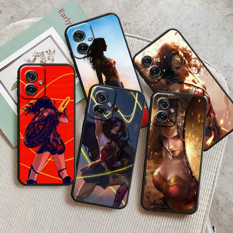 

Movie Wonders Womans Hero Phone Case For Motorola G85 Edge 50 G24 G35 G14 G04 40 G72 G34 G31 G Stylus G54 G13 G32 5G Black