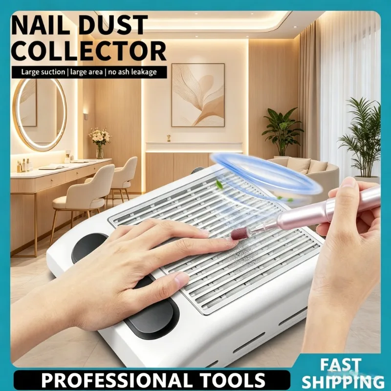 

Strong Suction Manicure Dust Collector Low Noise Professional Nail Vacuum Tool