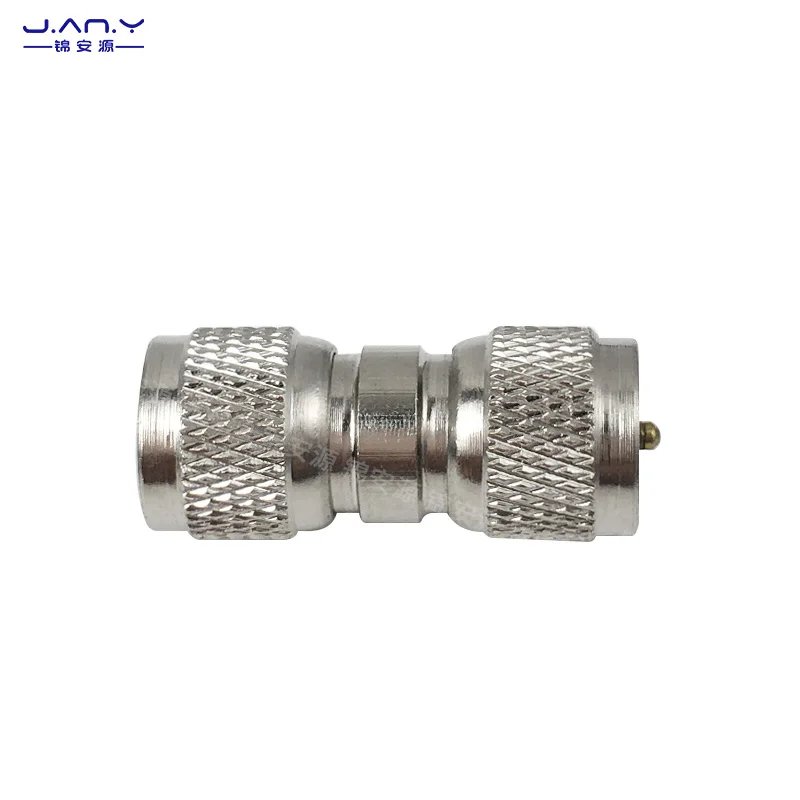 Pure copper Mini UHF male to male straight head RF high-frequency coaxial extension joint 8.3 small M male dual SL16